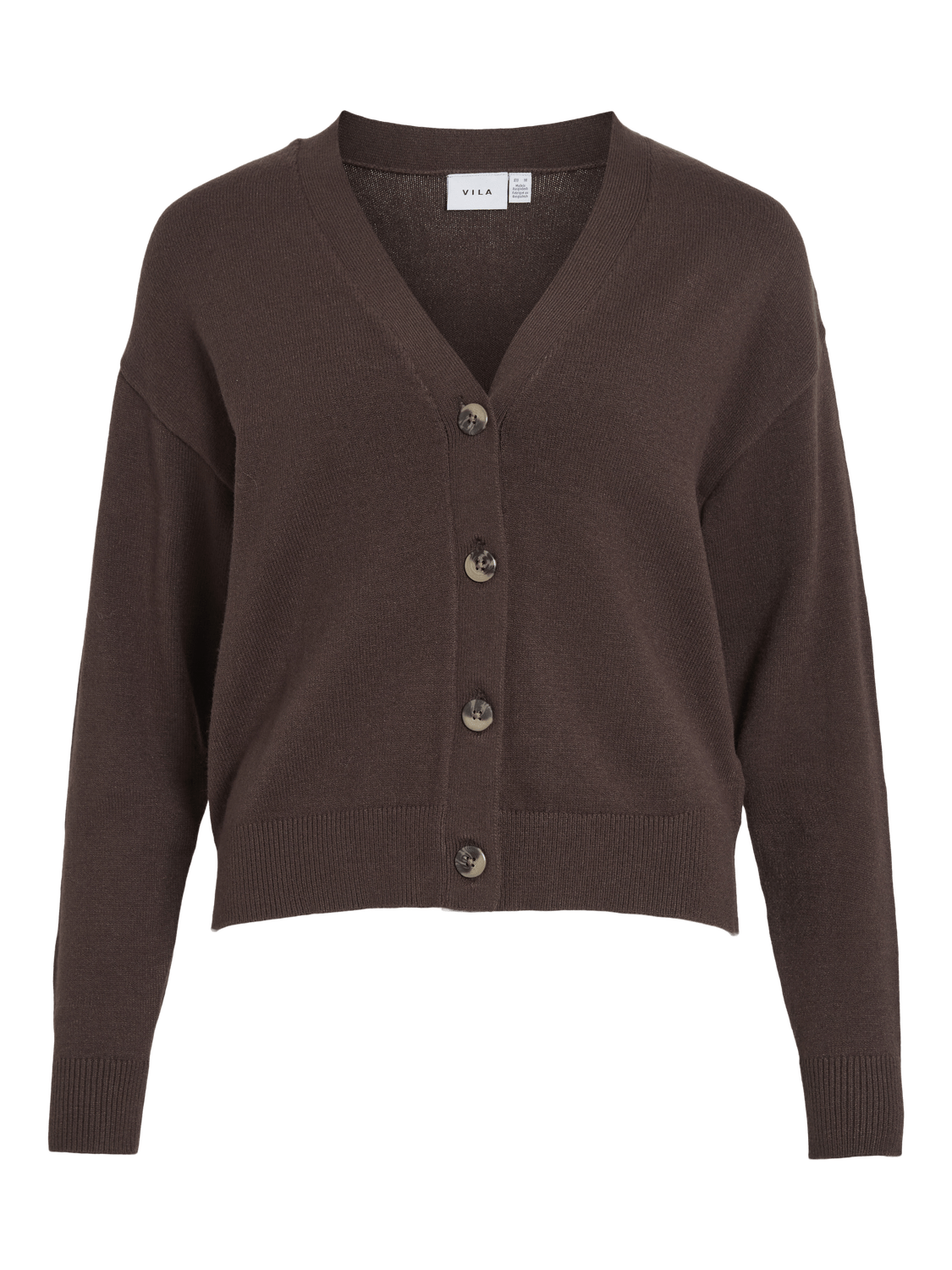VIRIL Knit Cardigan - Coffee Bean - VERO MODA & VILA Bergvik